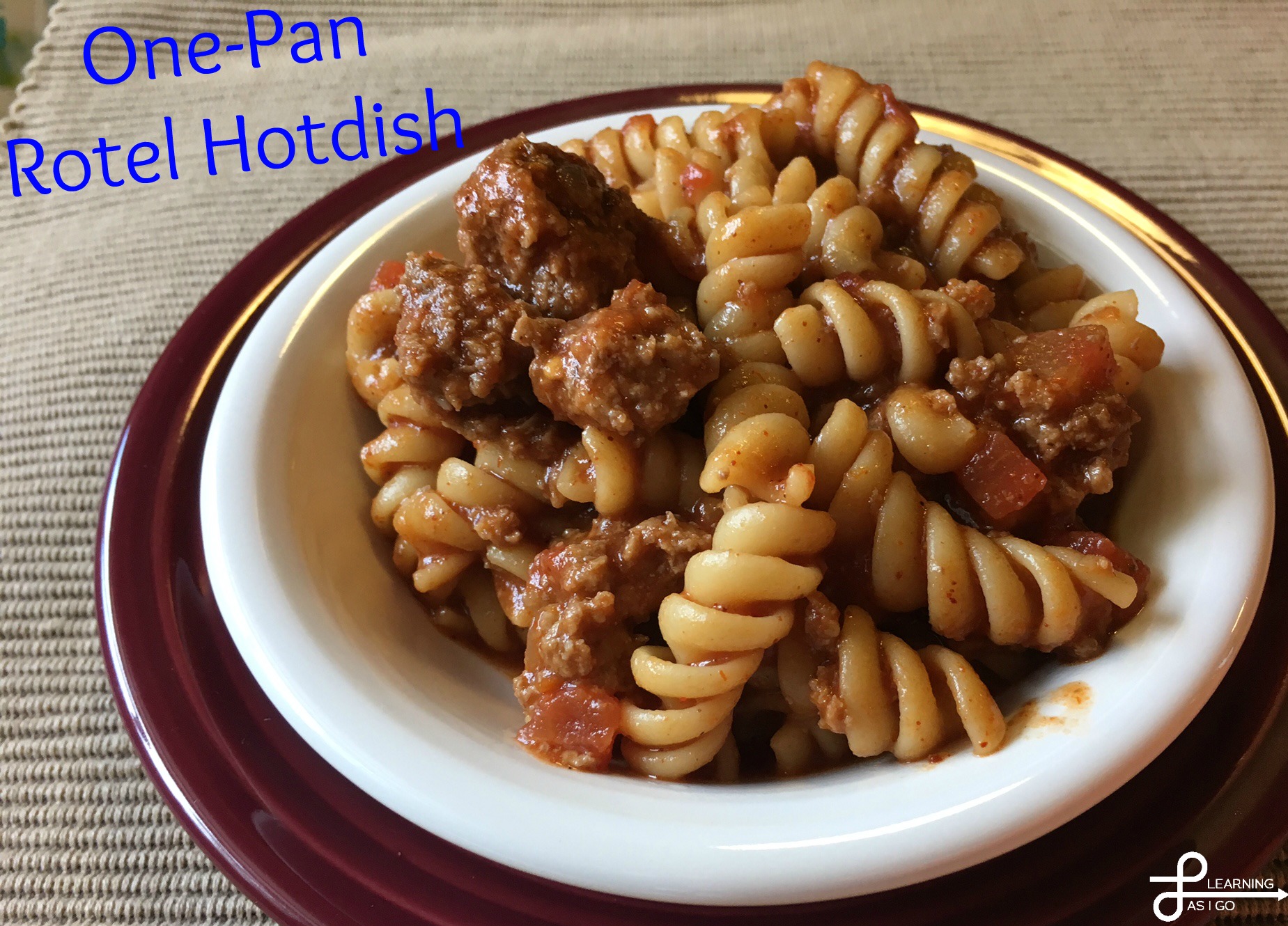 Rotel Hotdish: A One Pan Meal