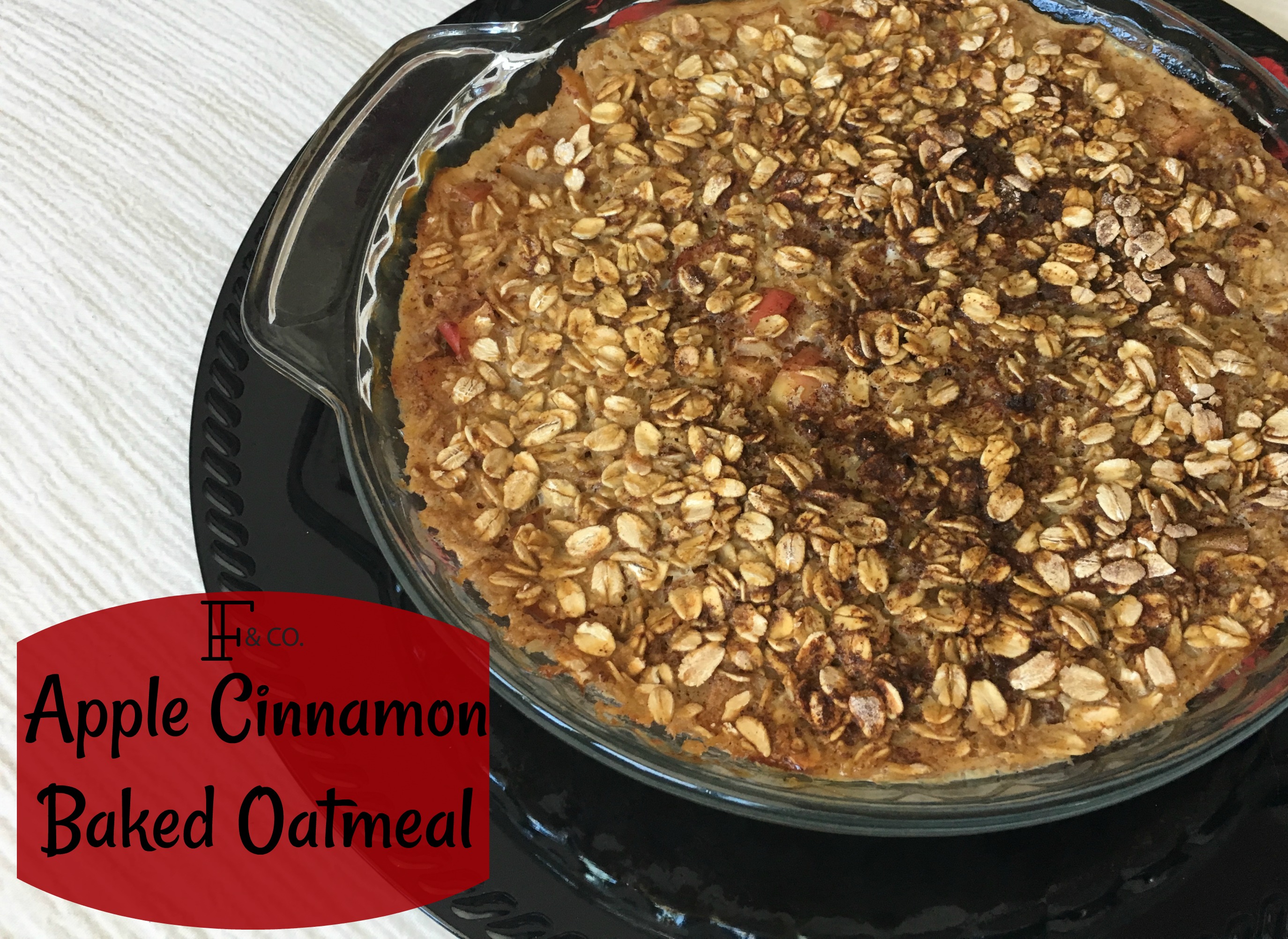 Apple Cinnamon Baked Oatmeal – A Healthy Breakfast!