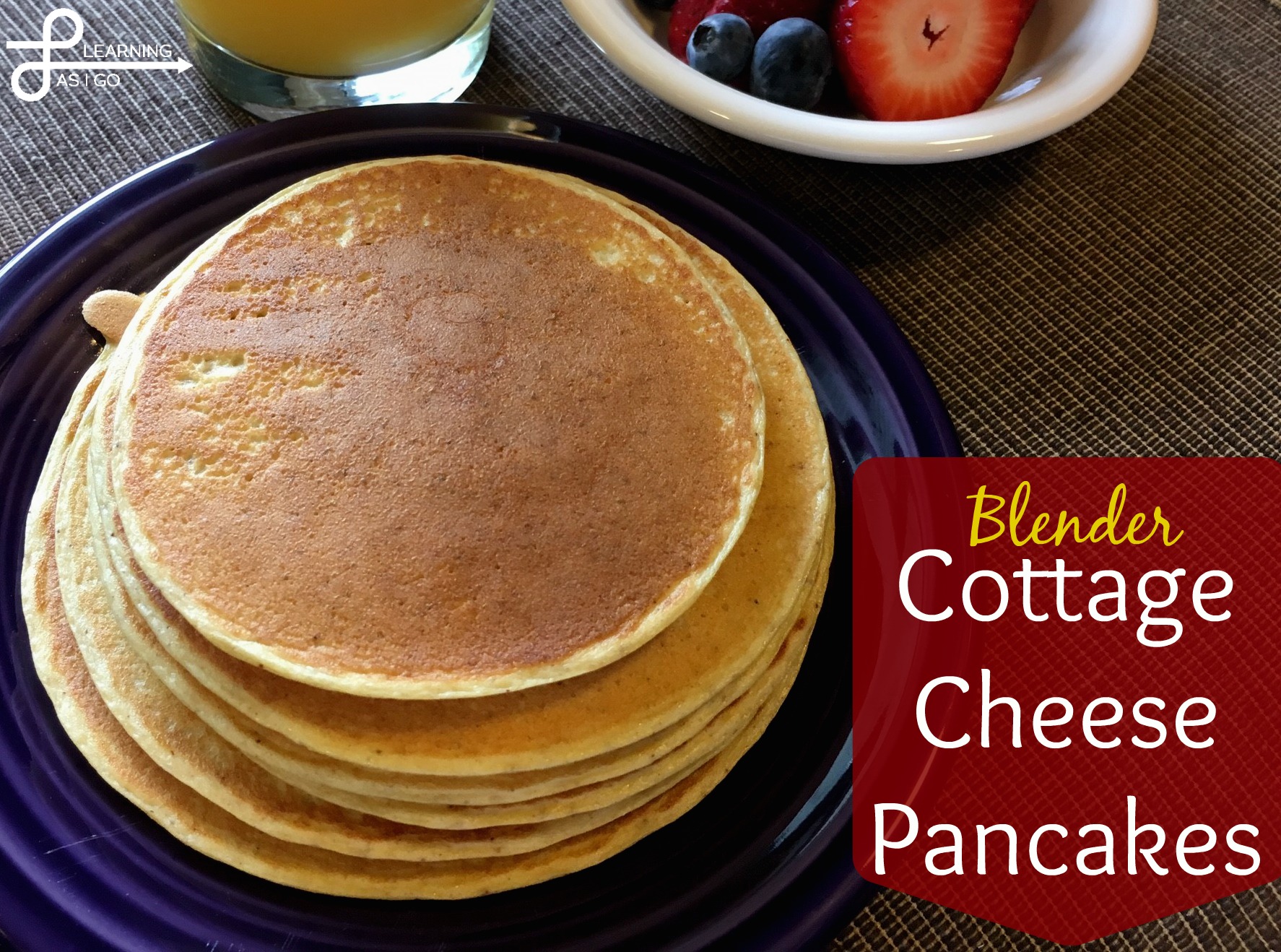 Blender Cottage Cheese Pancakes